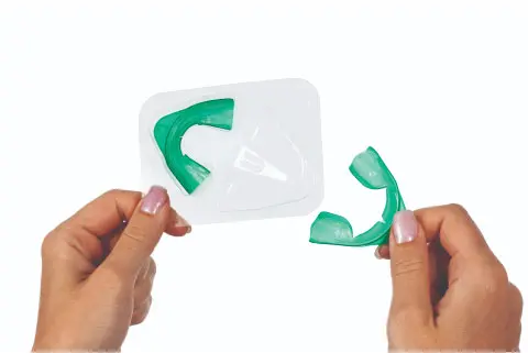 Removing whitening trays from their package