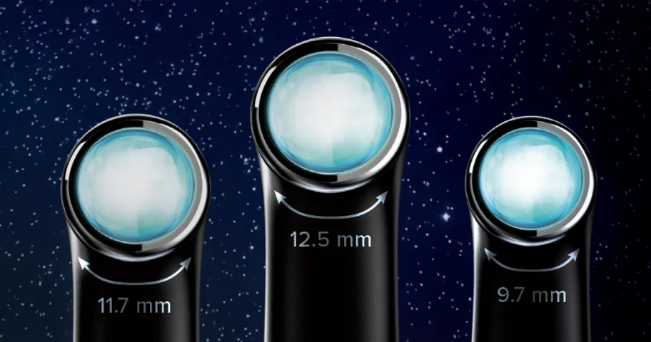 VALO X family lens size comparison