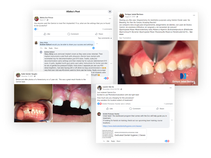 Discover helpful tips and resources by joining the Gemini by Ultradent group on Facebook