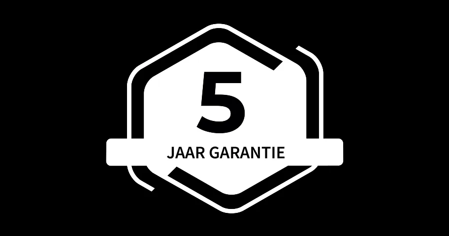 5-year warranty badge