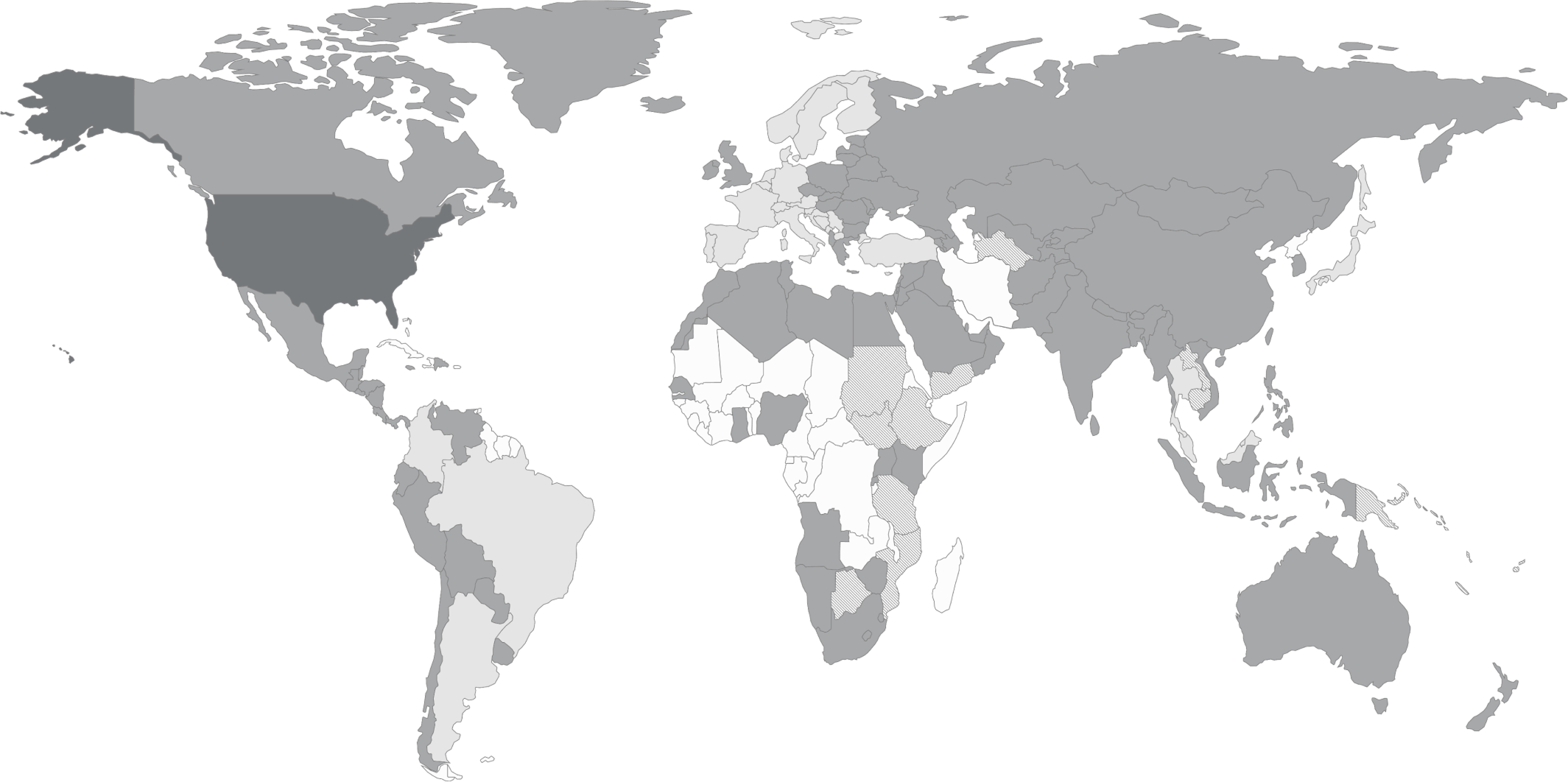 map without hover effects