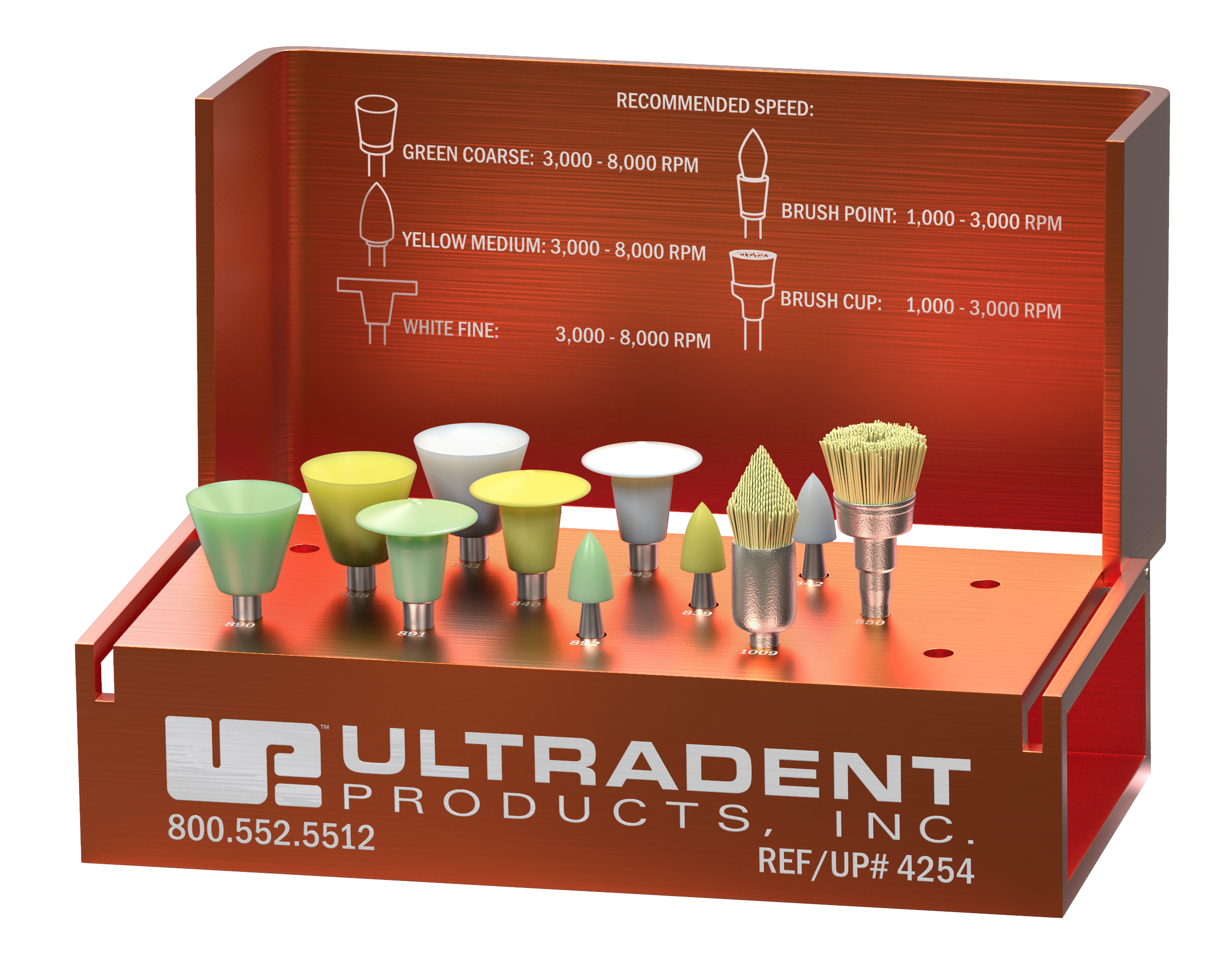 USA]Dental Composite Polishing Kit Rubber Polisher Resin Base For