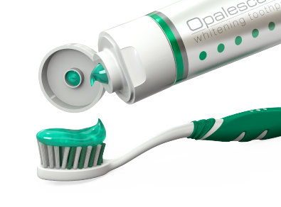 whitening tube and toothbrush