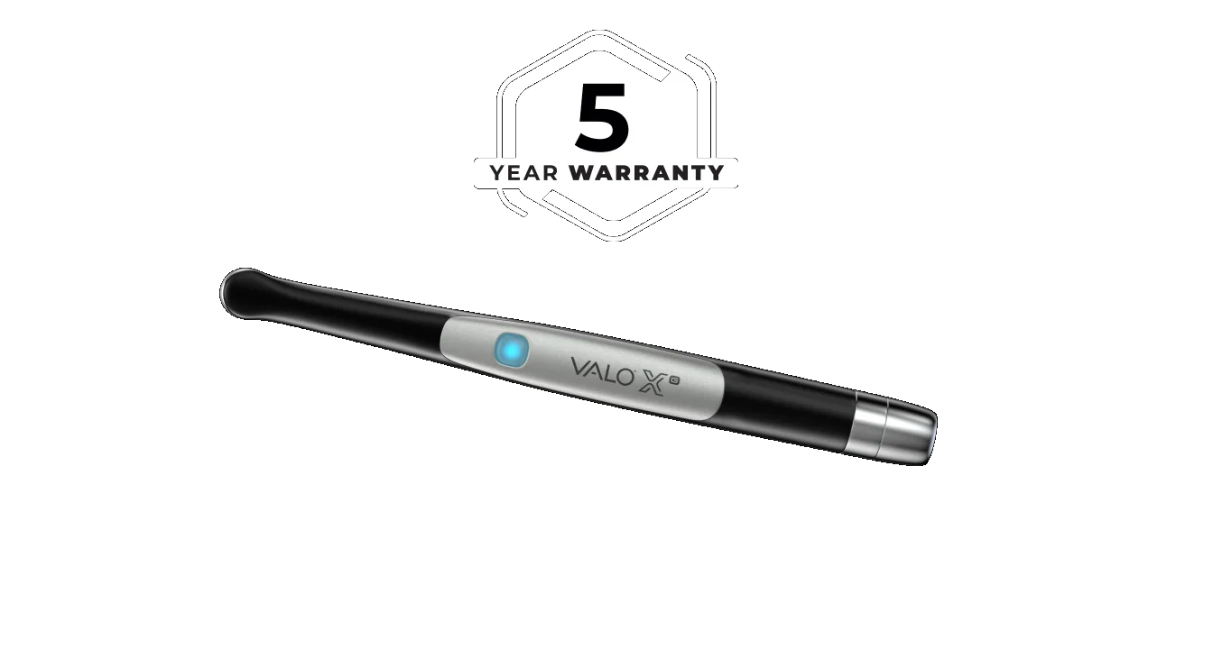VALO XG five year warranty feature