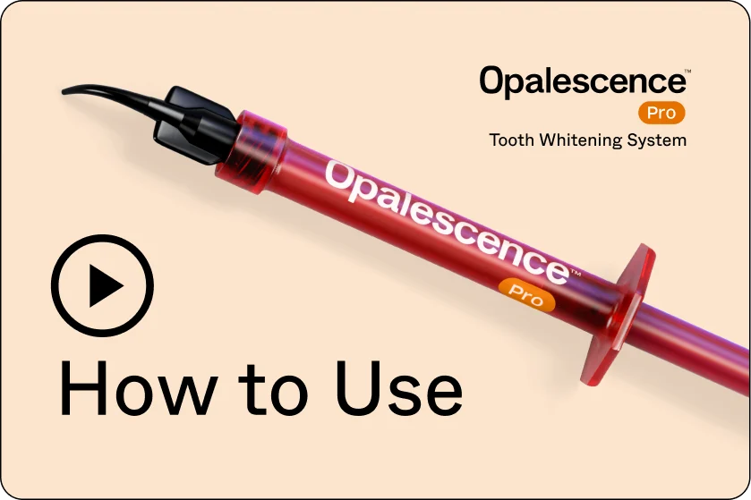 How to Use Opalescence Pro whitening video