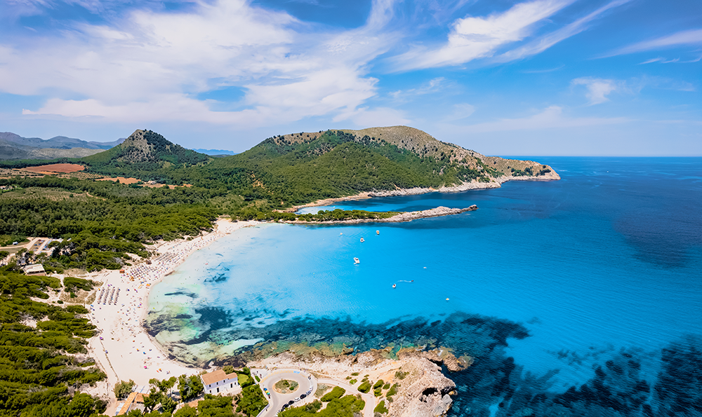 mallorca strand meer inselblick