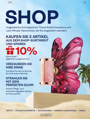 TUI fly Bordshop Katalog Cover Winter 2025/2026