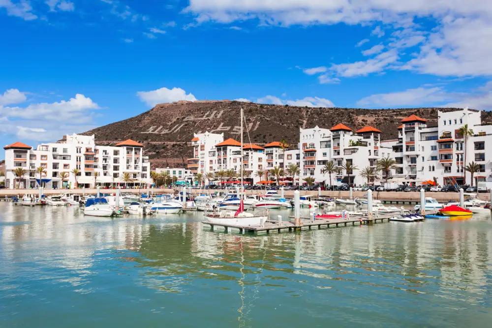 Agadir hafen boote