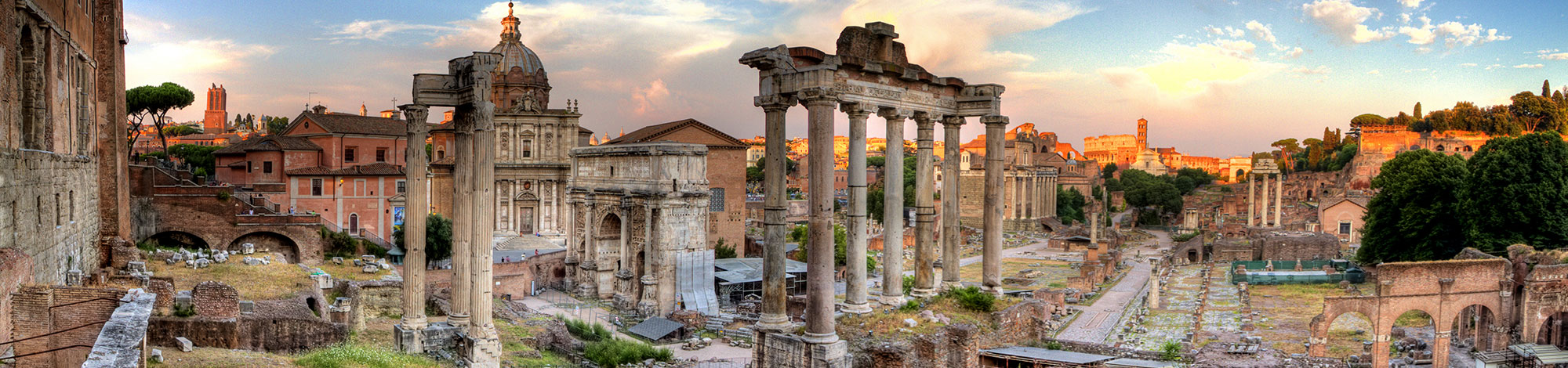 Antike Stätten in der Stadt Rom in Italien