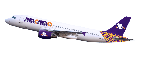 Außenansicht Flugzeug Air Cairo