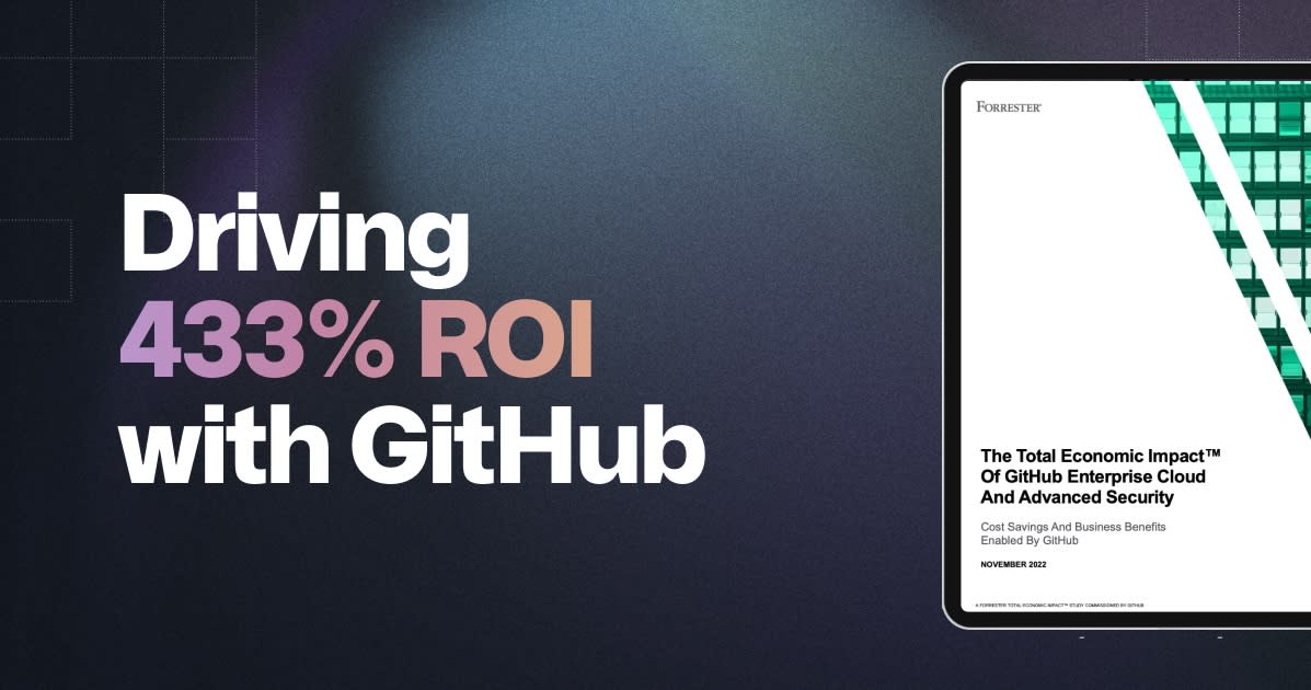 Driving 433% ROI with GitHub