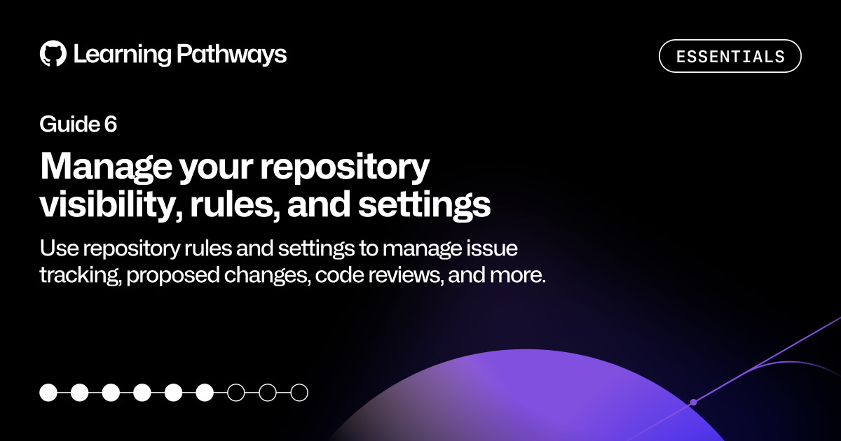 Manage your repository visibility, rules, and settings - GitHub Resources