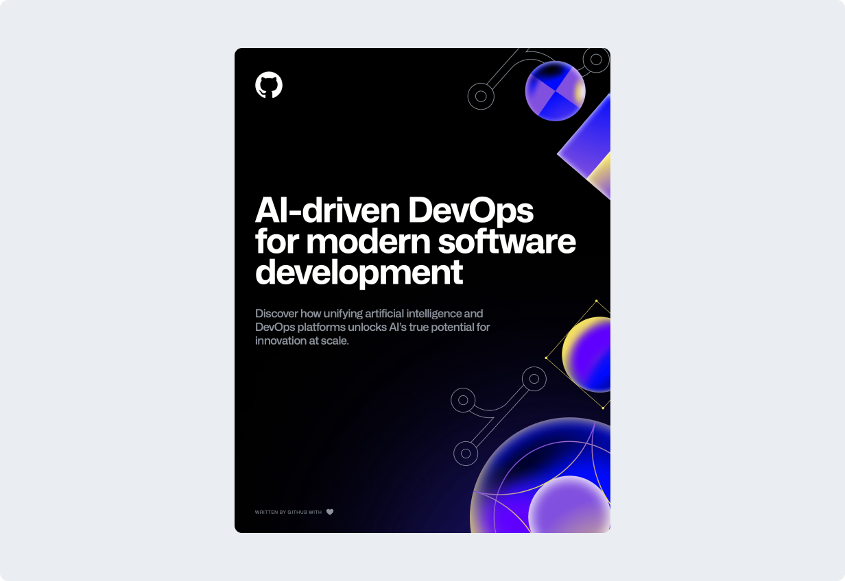 Cover image of the ebook titled "AI-driven DevOps for modern software development"