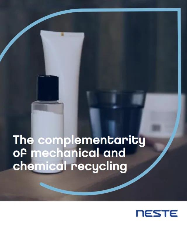 Complementarity of mechanical and chemical recycling