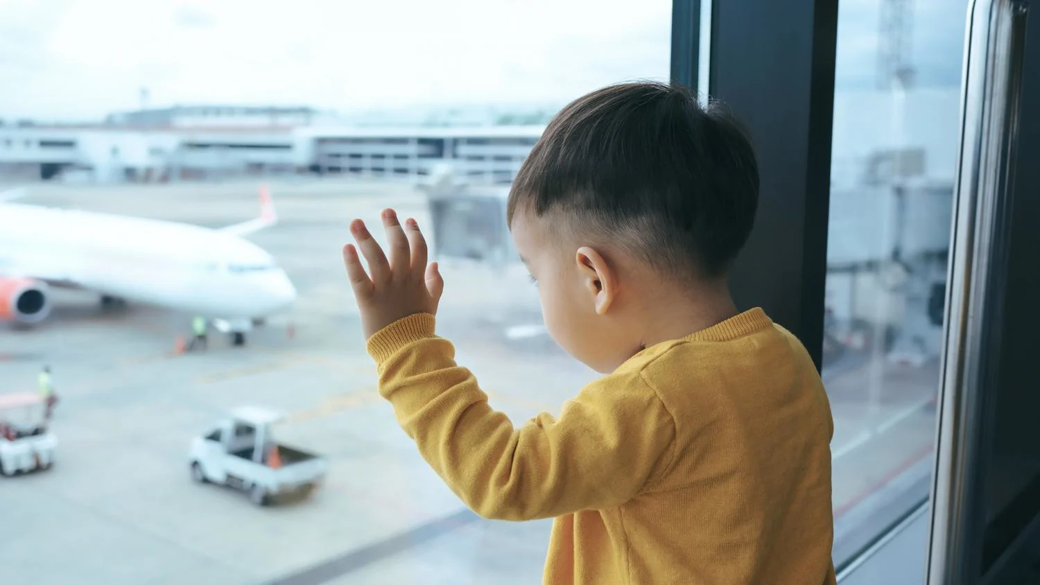 Child at airport