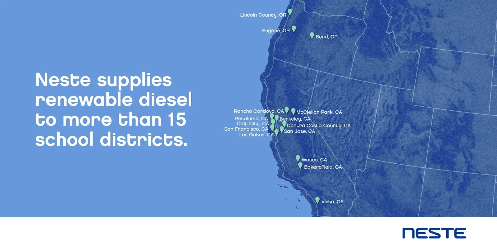 Neste supplies renewable diesel to school districts