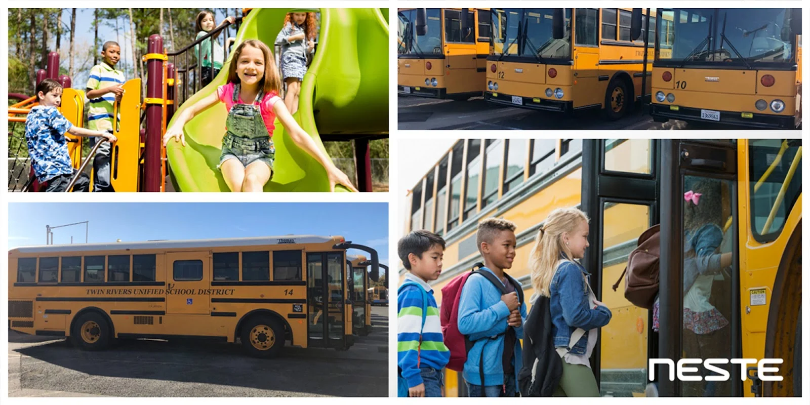 Twin Rivers Unified School district switched 75 diesel-powered school buses to run on renewable diesel fuel provided by Neste, helping make its fleet one of the cleanest in the country. 
