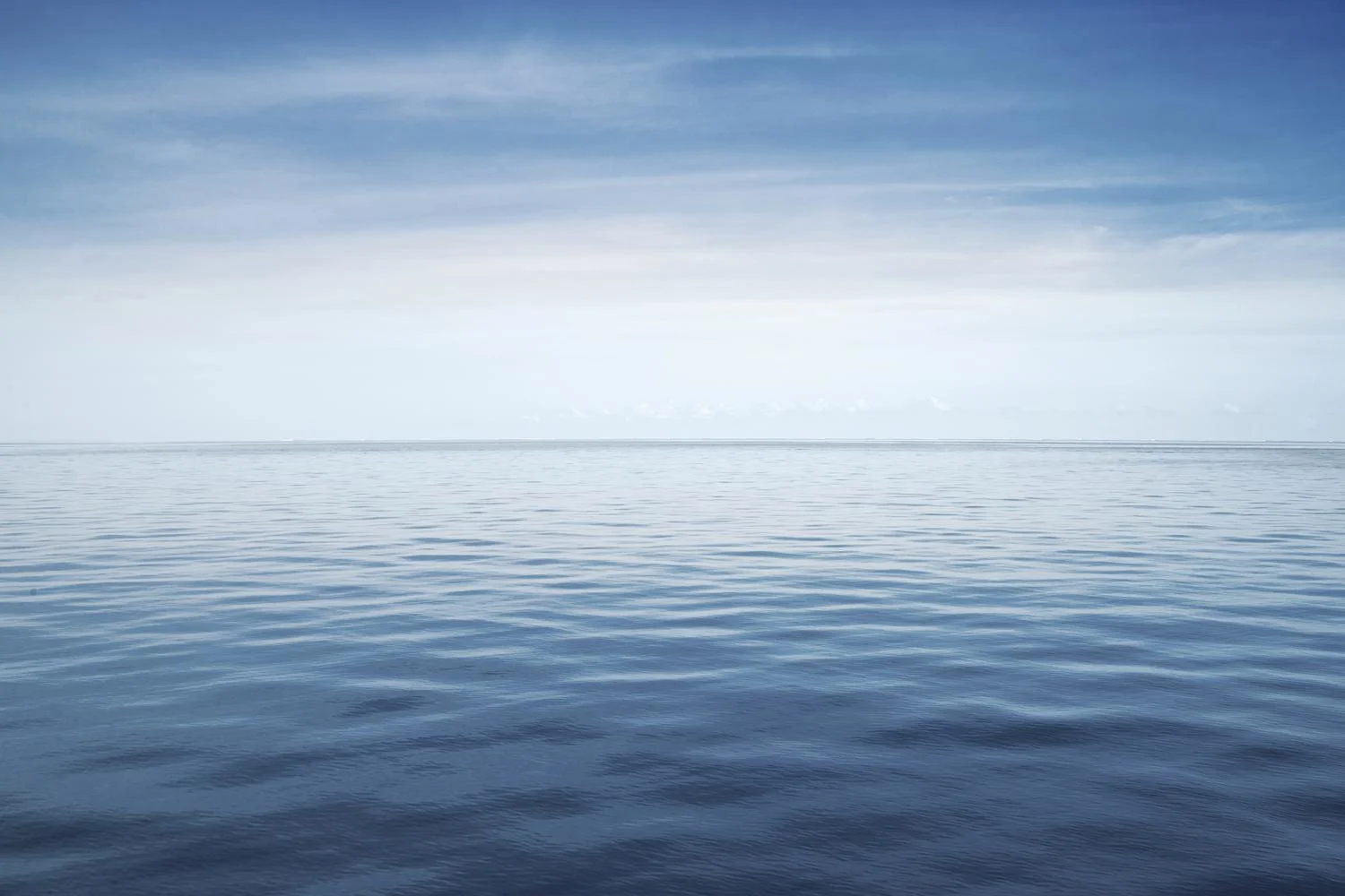 Cloudy sky reflected sea