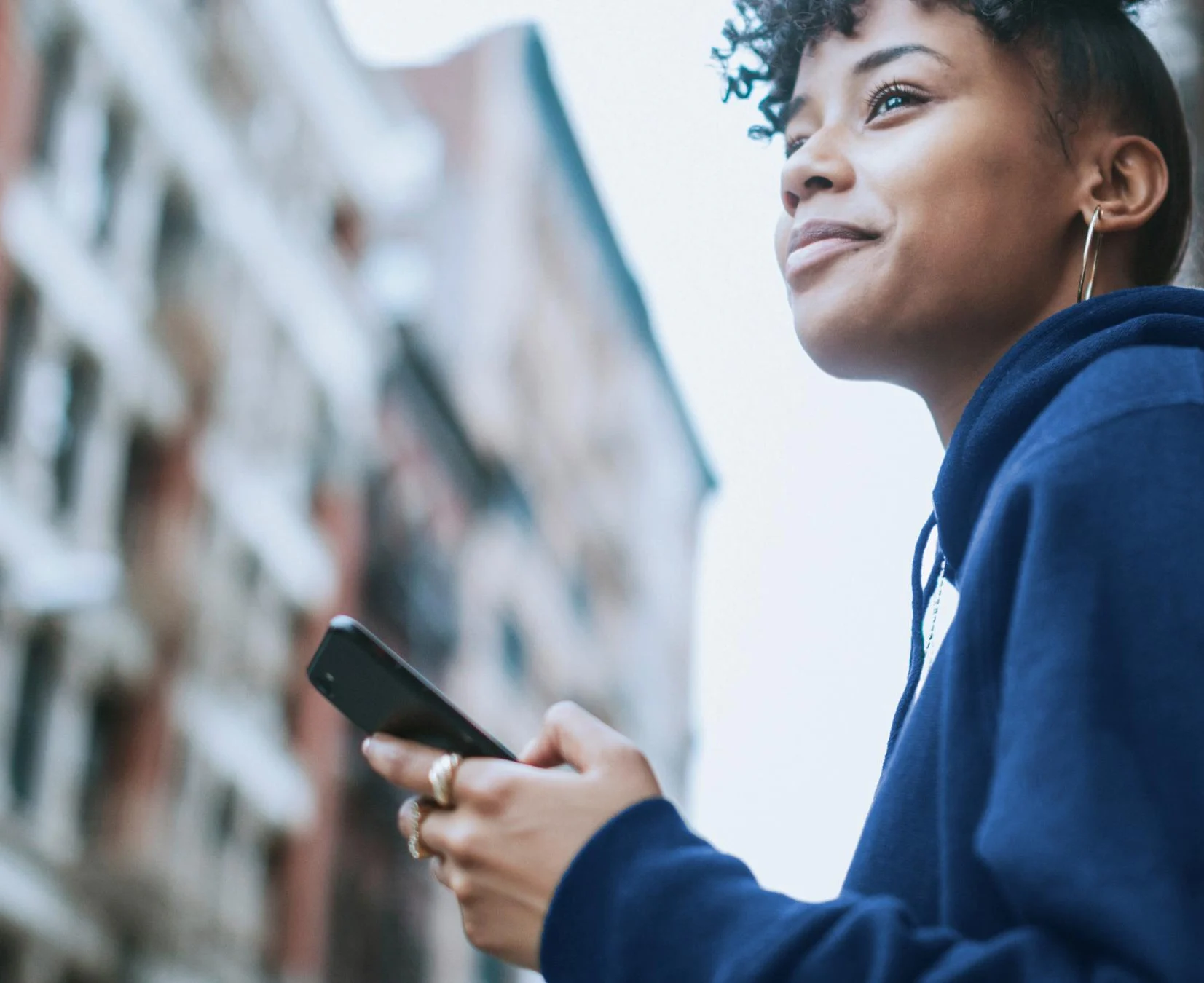 Woman with a mobile phone