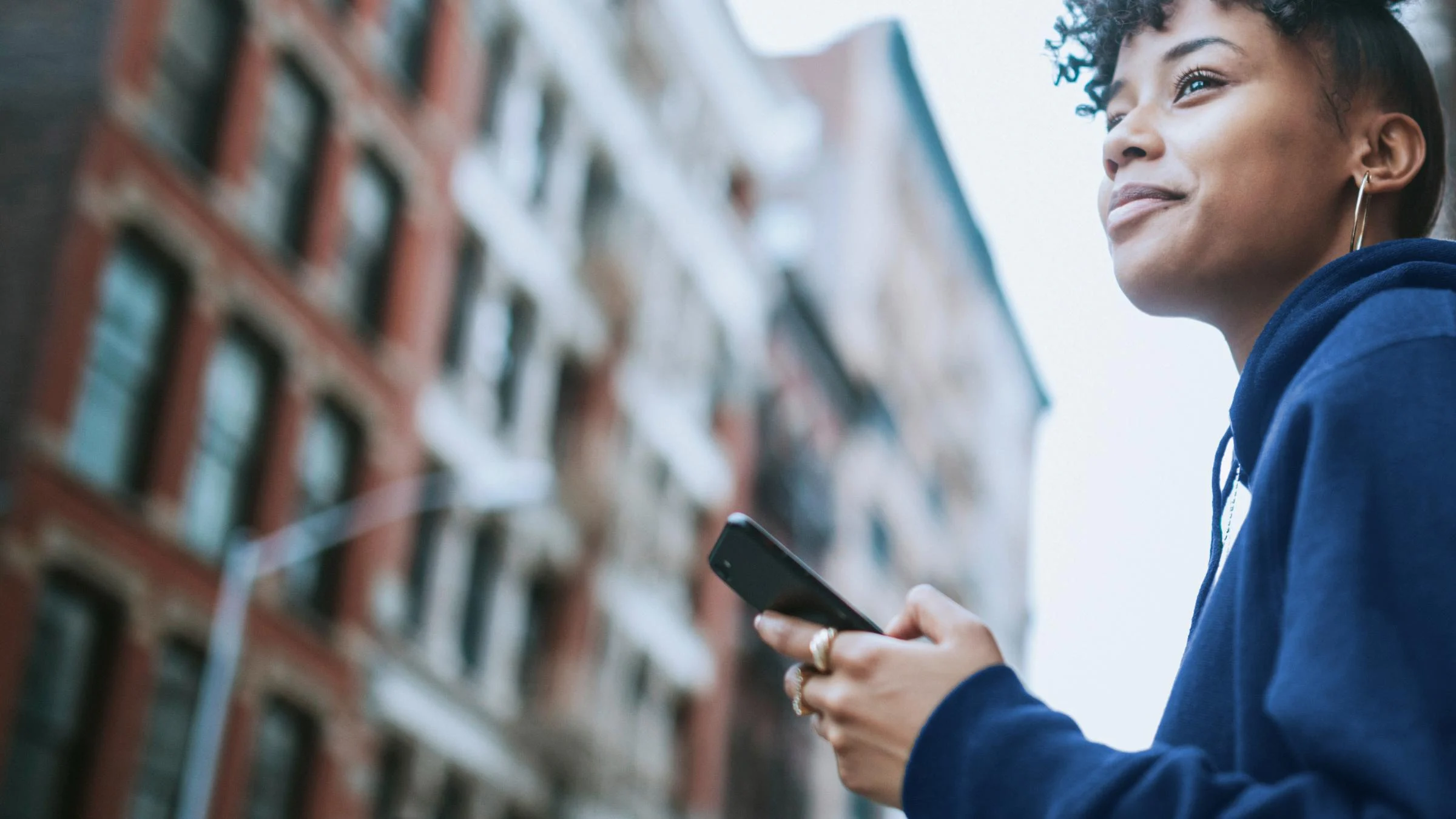 Woman with a mobile phone