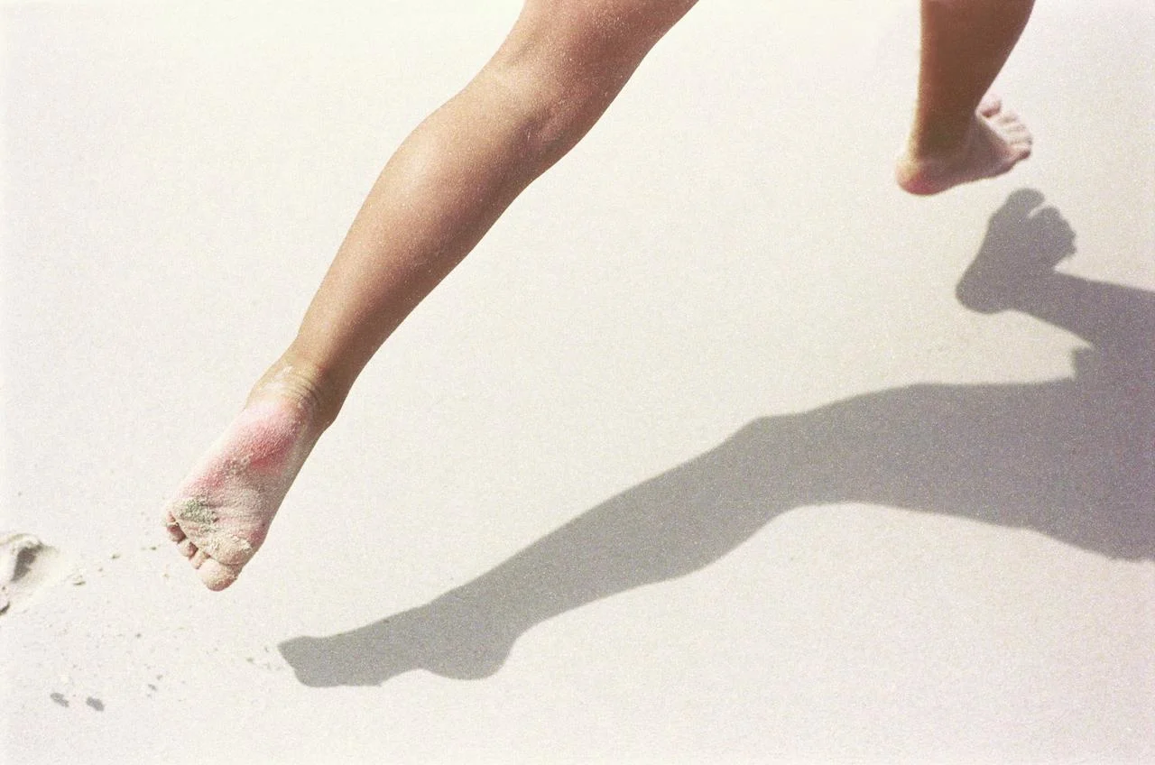 girl running on beach