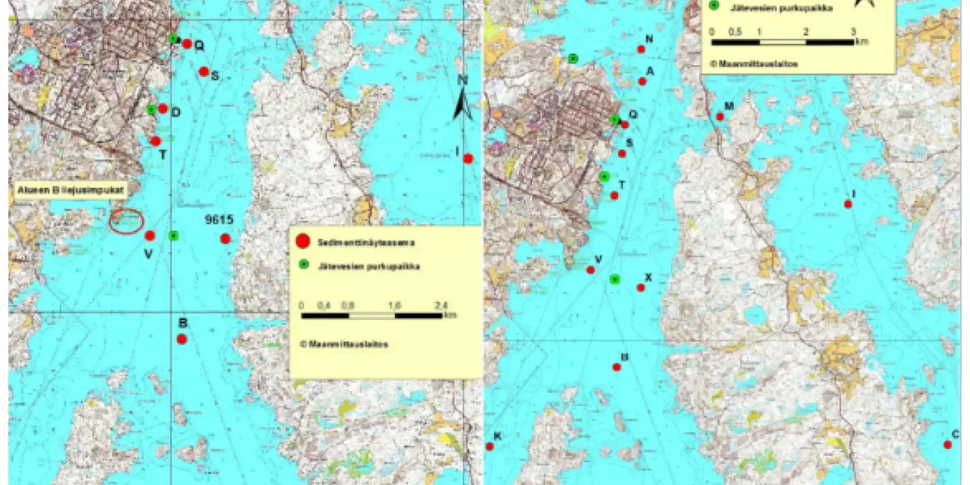water quality and benthos sampling points 2019