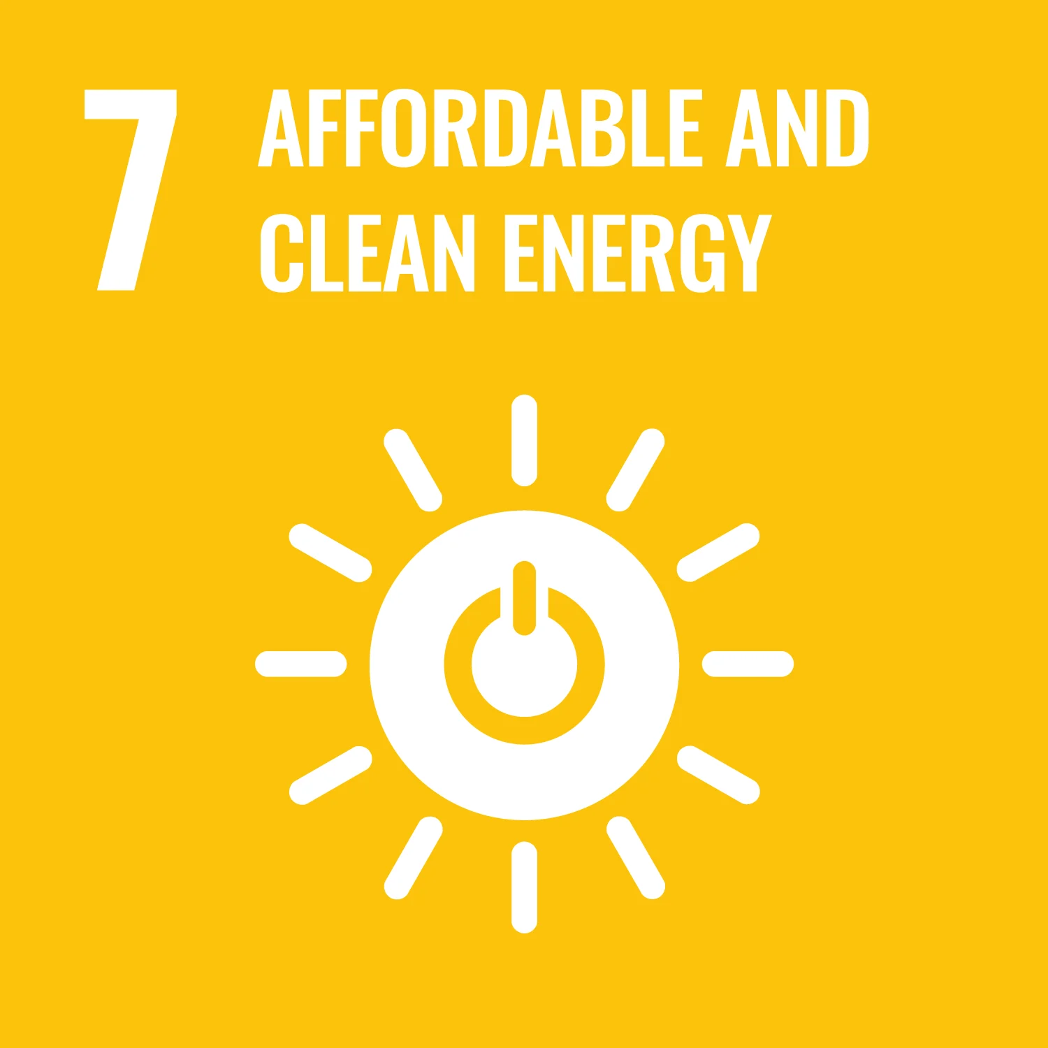 UN Sustainable Development Goal 7, Clean energy 