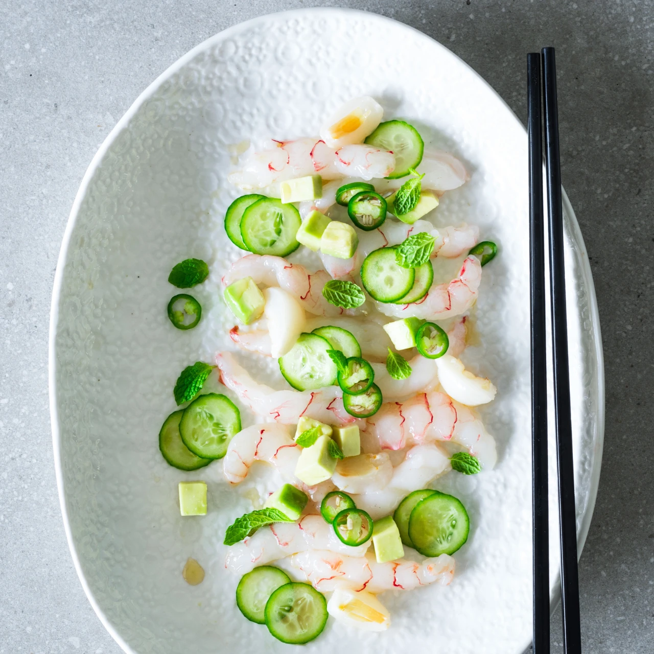 Try our Scampi Sashimi Recipe. It's  light, fresh & something different. Shrimp or prawns are an easy substitute for scampi.
