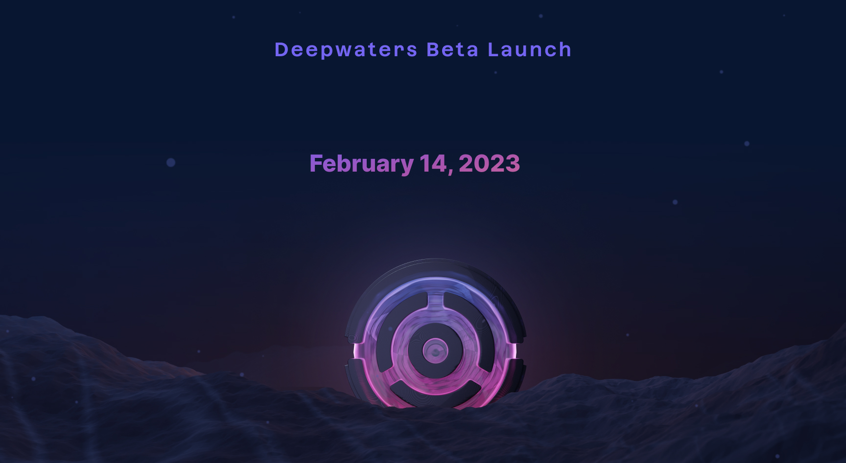 Deepwaters Exchange Launch Banner