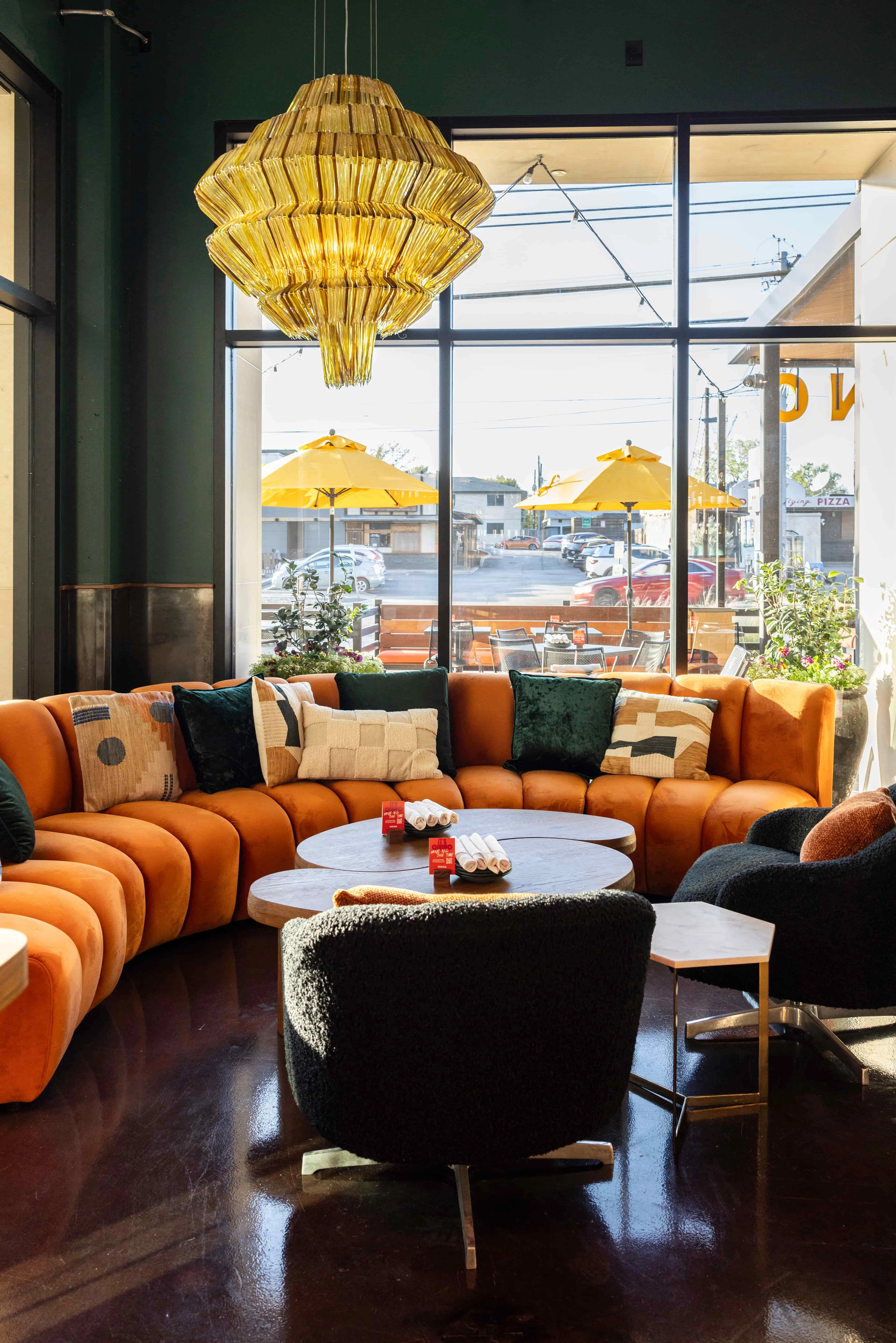 Interior seating at Postino South Lamar