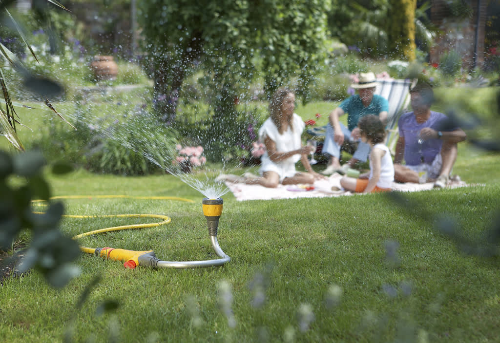 Använd Flexi Spray som vattenspridare.