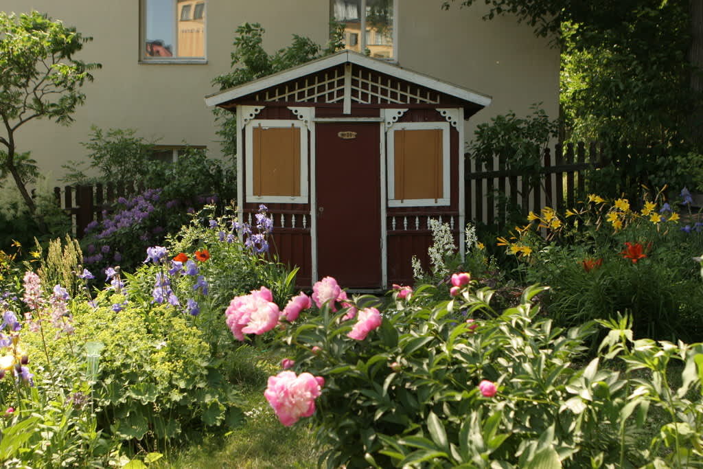 Barnängens koloniområde i Stockholm. Vem kan inte drömma om en sådan plats att koppla av på?