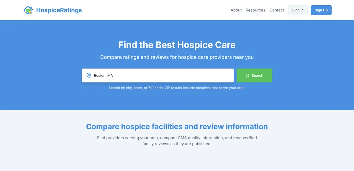 Hospice Ratings