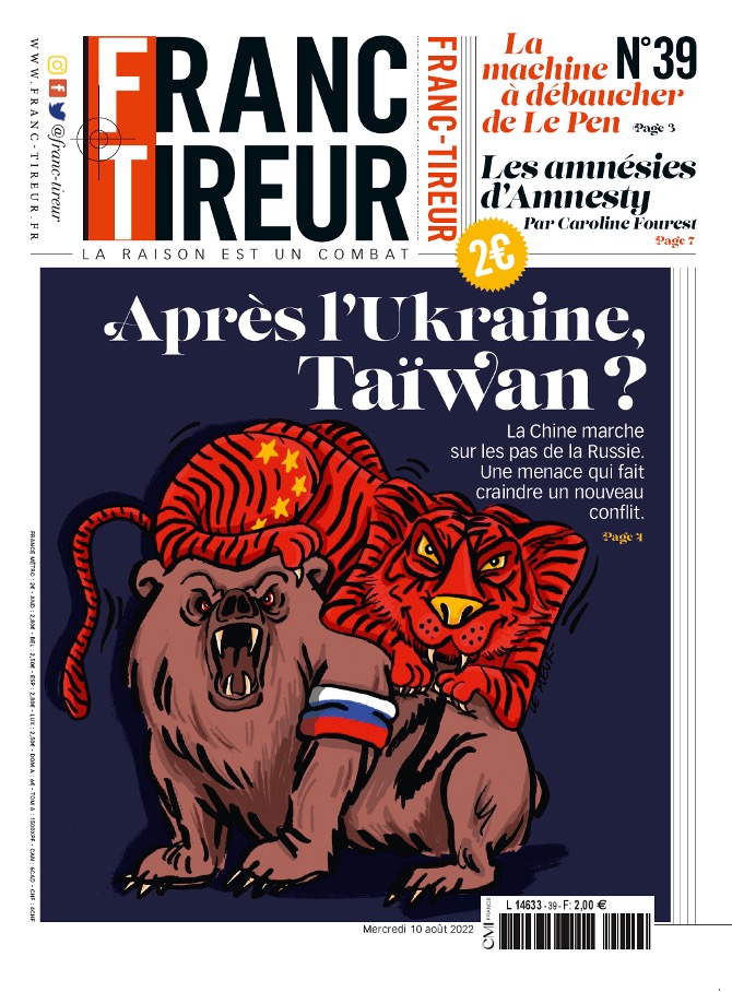 L Ile De Tous Les Dangers Visite de Nancy Pelosi à Taïwan, l'île de tous les dangers