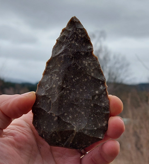 Pěstní klín – Pěstní klín z kropenatého silicitu