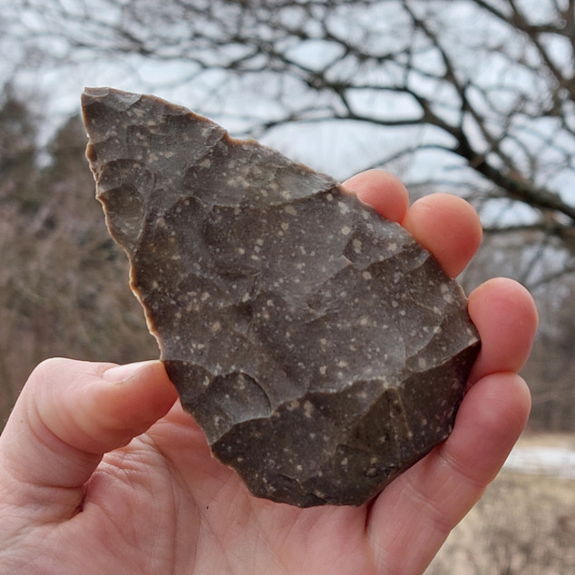 Pěstní klín – Pěstní klín z kropenatého silicitu