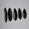 Pazourkový nůž – Sada 5 dlouhých čepelových hrotů z obsidiánu náhled
