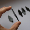 Šipka – Sada 5 malých obsidiánových hrotů s řapem náhled