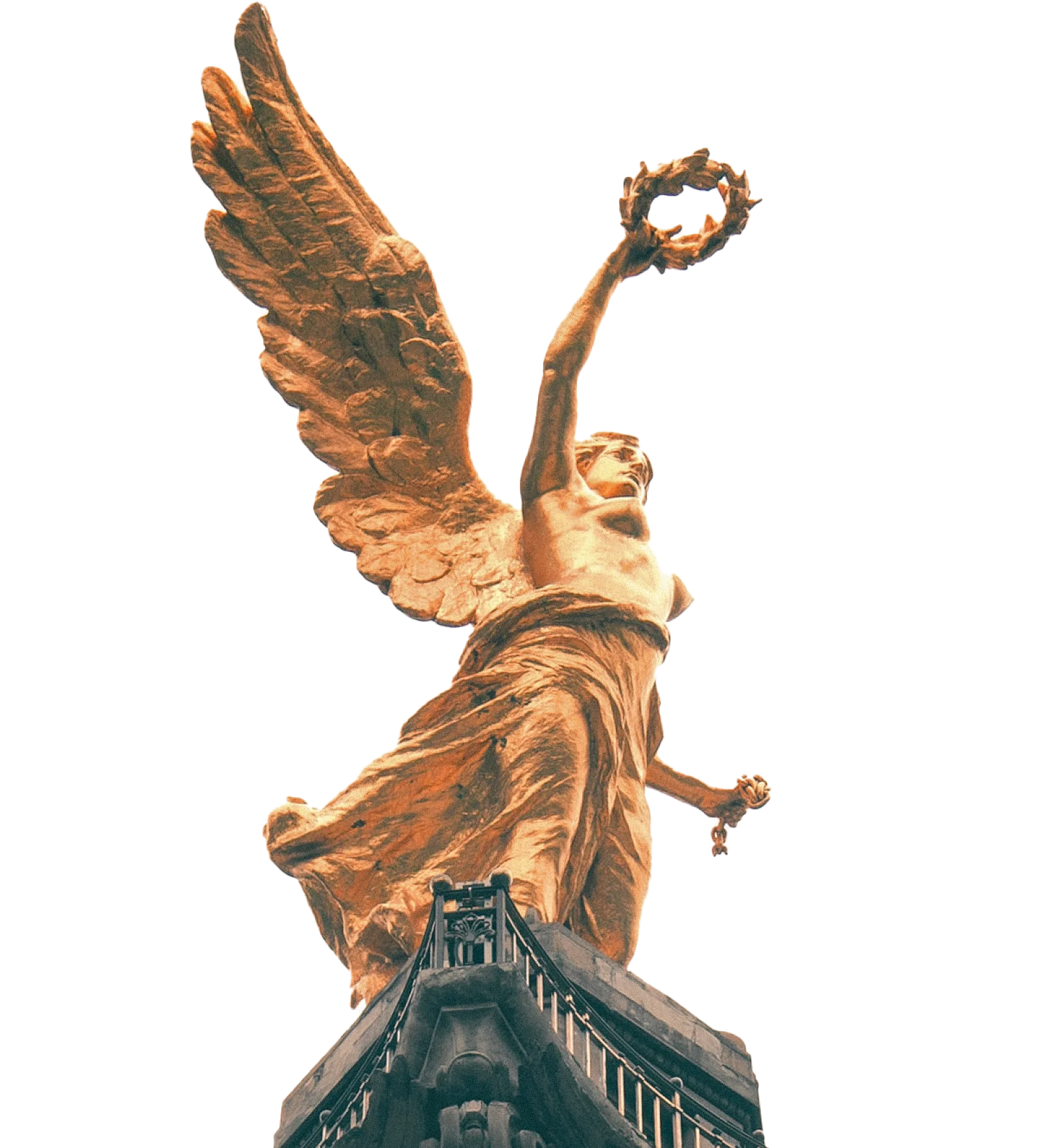 Photo of a golden angel statue