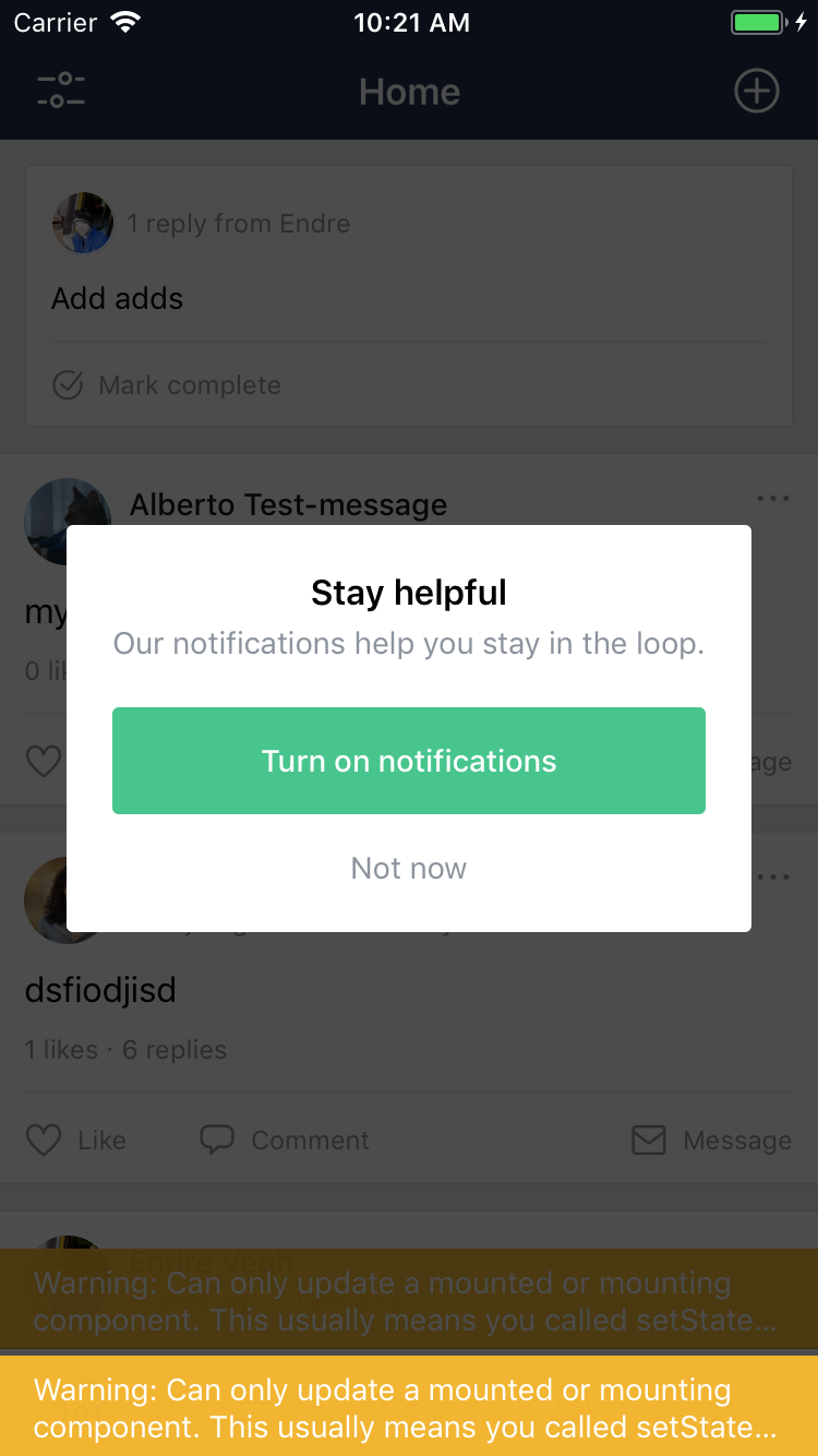 one signal custom modal