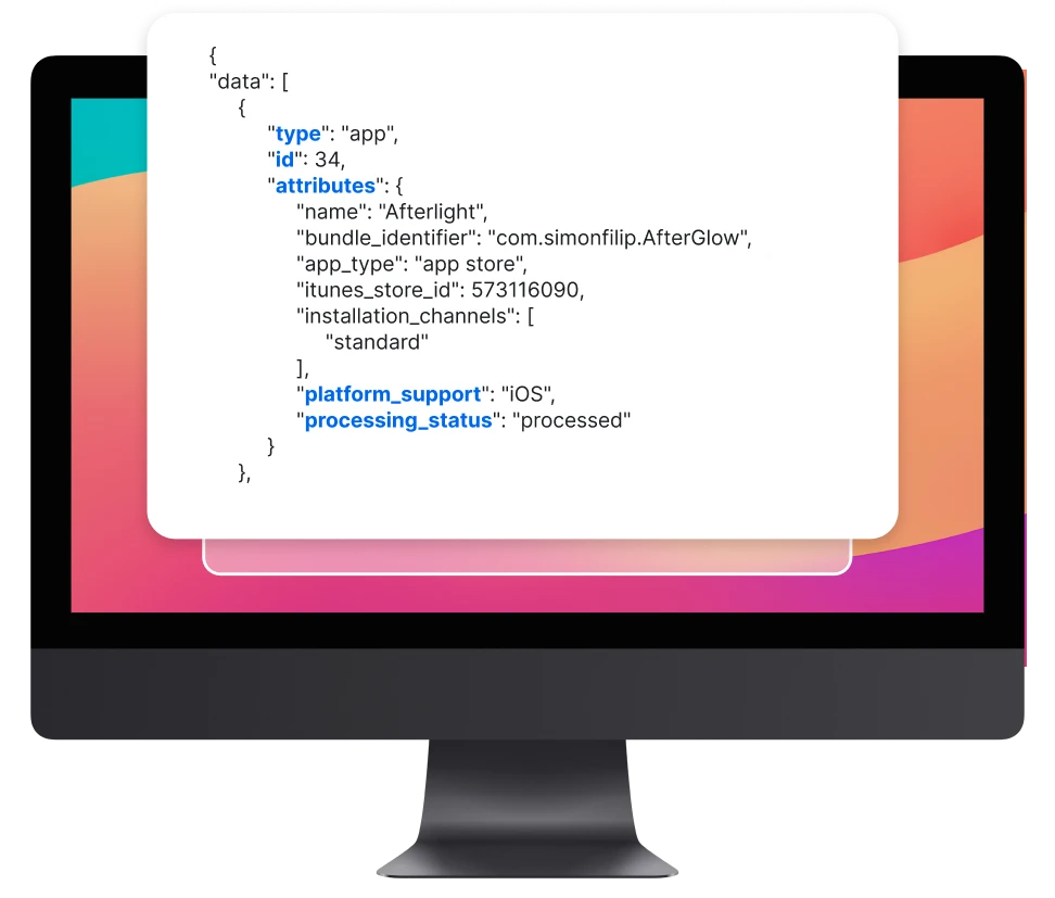 ui of custom api via simplemdm