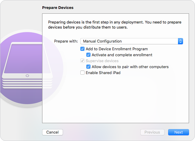 Add to device enrollment program and complete setup