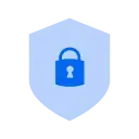 spot protection blue icon