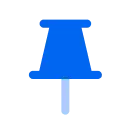 spot pinning icon blue