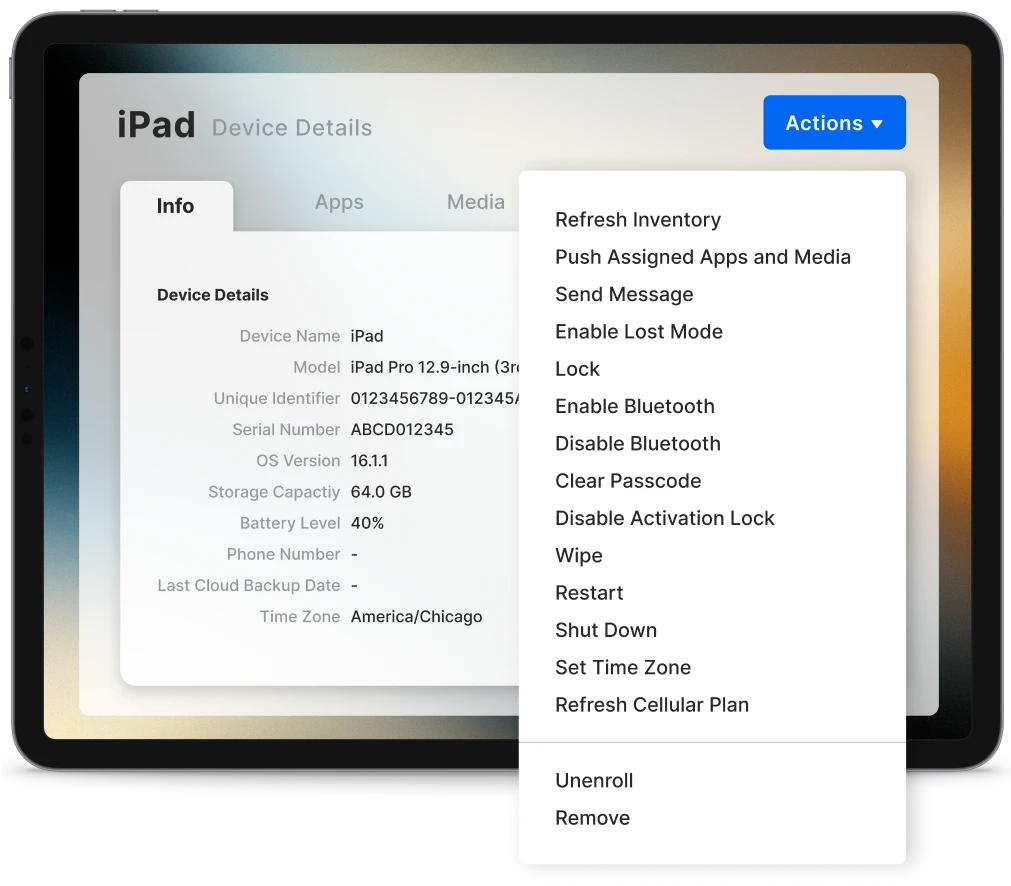 remote actions for ios and ipados