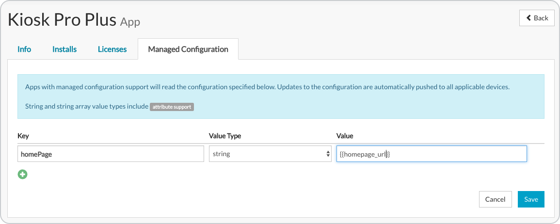 Remove what was previously entered in the “Value” field and replace it with the attribute name enclosed by double brackets