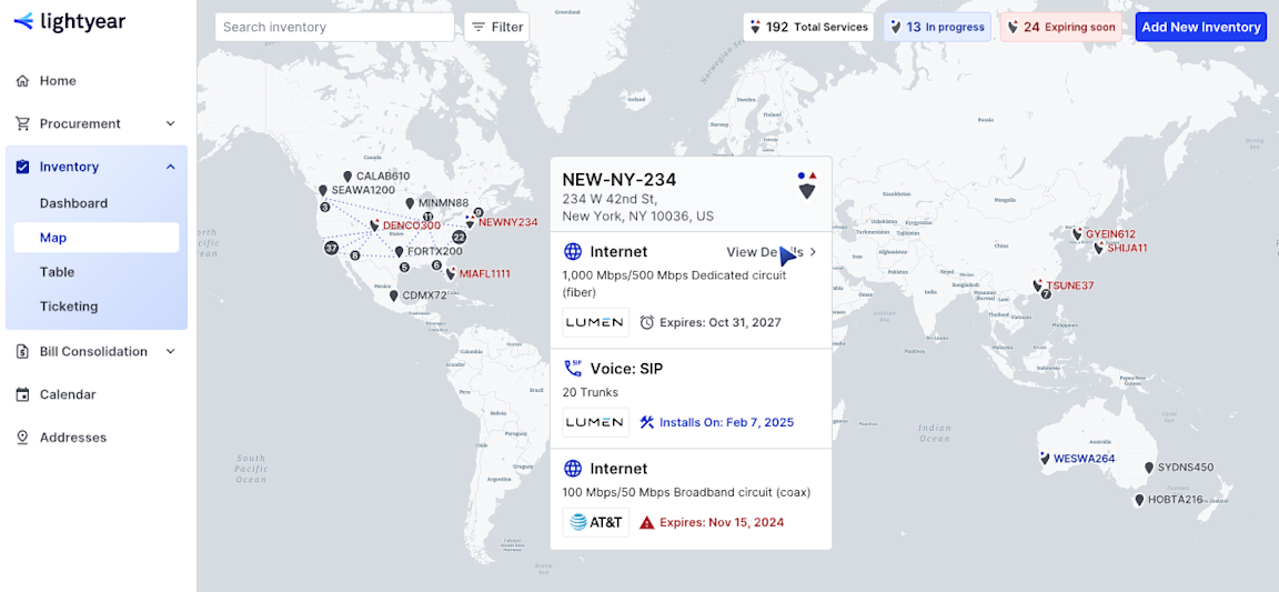 lightyear network inventory manager