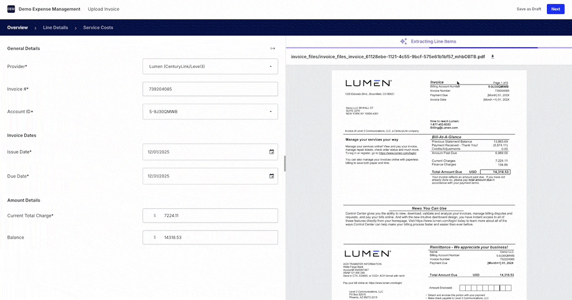 invoice upload opt