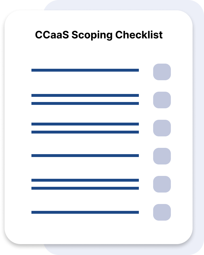 ccaas scoping checklist