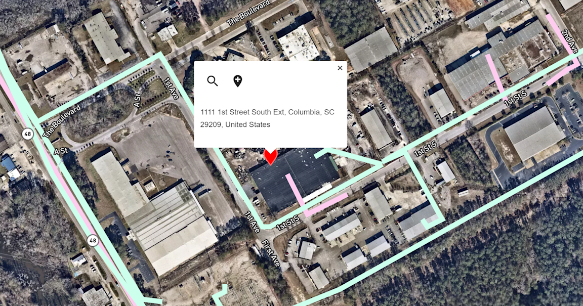 map image columbia sc fiber